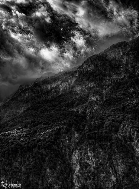 The Italian Alps in Black & White