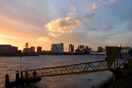 Rotterdams haven gezicht