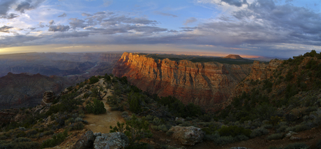 zonsondergang Grand Canyon