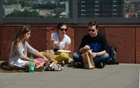 Roof lunch.