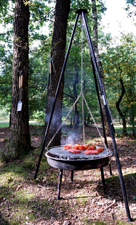 BBQ in het bos