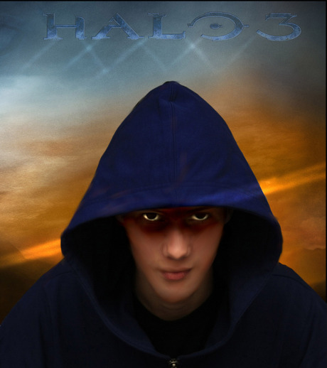 Mijn zoon in de Game HALO