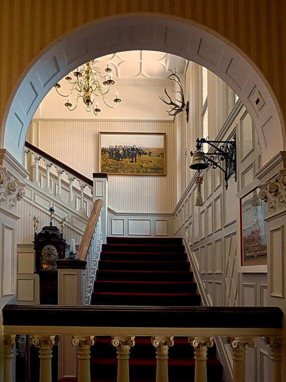 Landhuis Zwaluwenberg. - Dit is een stukje van het interieur van het landhuis op het landgoed zwaluwenberg dat ik bezocht tijdens open Monumentendag het gebouw is gebouwd in  - foto door oudmaijer op 19-02-2013 - deze foto bevat: architectuur, kunst, oudmaijer