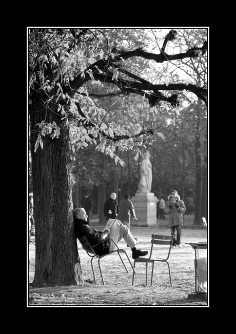 Uitrusten in het park