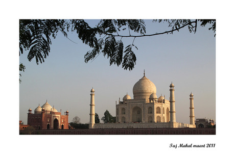 Taj Mahal vanaf de overkant