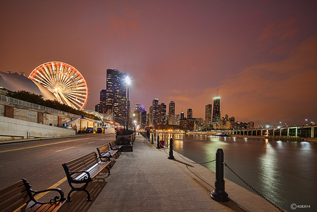 At the Navy Pier.