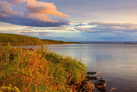 Zondsondergang Myvatn