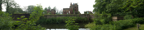 Panorama bij ruine van brederode