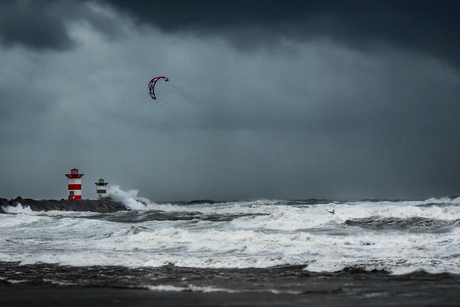 Rider in the storm