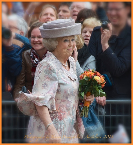 Prinses Beatrix - Koningsdag 2014 in Amstelveen
