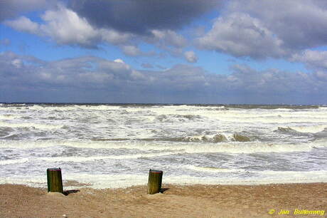 Storm over de Noordzee