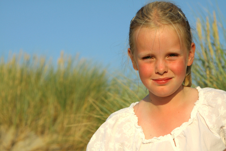 Rosanne in de duinen