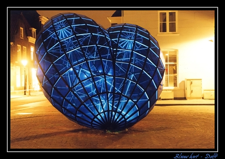 blauw hart....