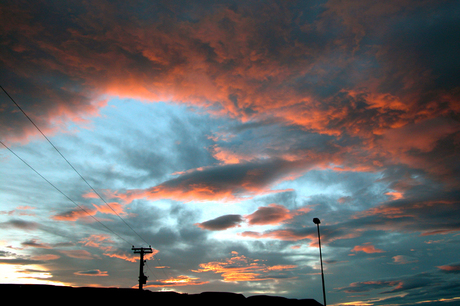 IJsland, zonsondergang