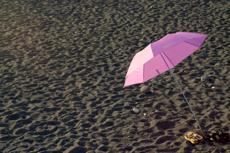 verlaten strand