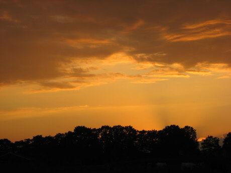 oranje lucht