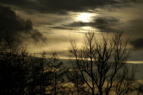 Late zonsondergang