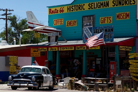 Pleisterplaats langs Route 66 USA