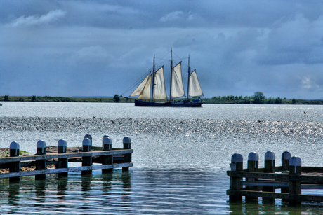Drie master zeilboot