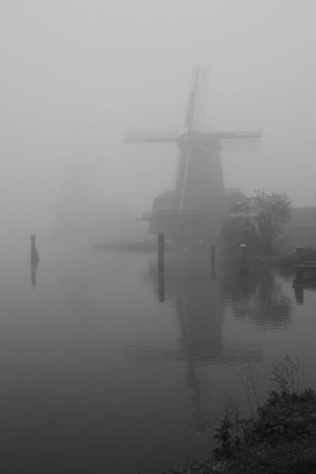 mist op de zaanse schans