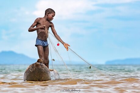 Fishing with a net