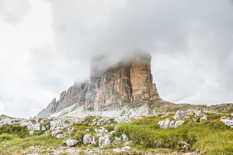 Rising under the clouds