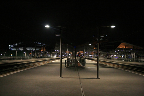 Amsterdam Bijlmer Station by night