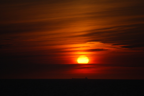 Zonsondergang vanaf de King