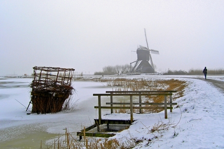 Winter in Kinderdijk