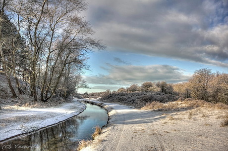 Sneeuw in het duin