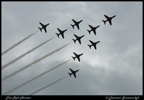 The red arrows