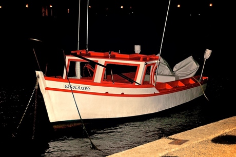 Boot in de nacht