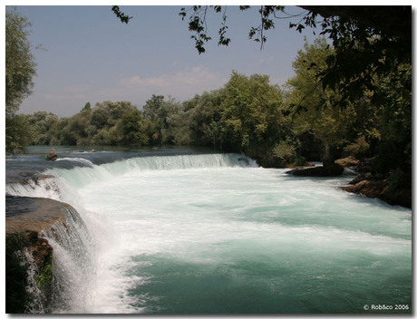 Bekende waterval in Turkije.