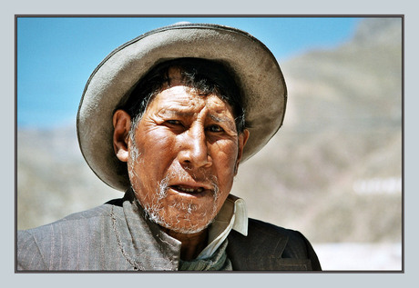 Oude man uit de Andes