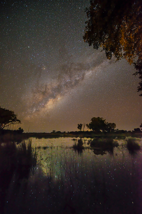 Dubbele melkweg Okavango Delta