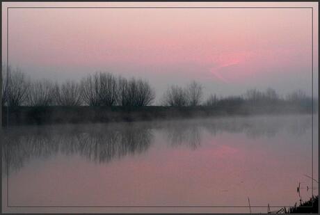 Zonsopkomst in de polder