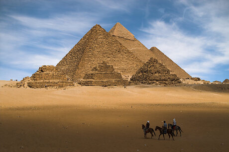 De grote pyramides van Gizeh