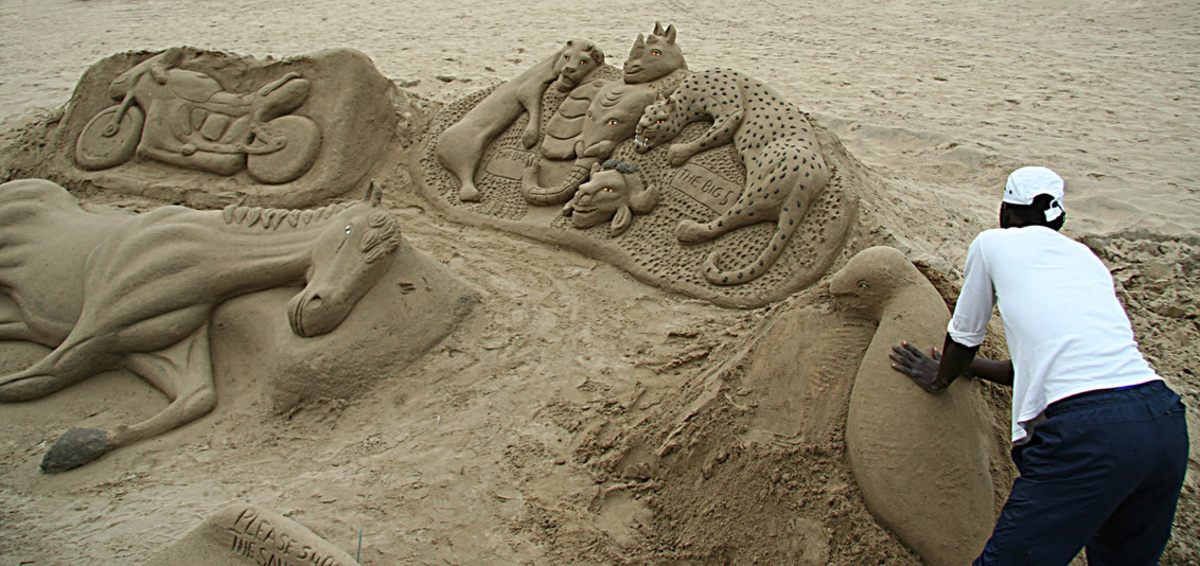 Onze onderneming uitgebreid Zenuwinzinking Kunst met zand - foto van wilhelmien - Diversen - Zoom.nl