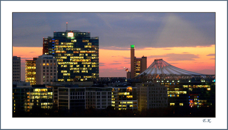 Avondlicht over Potsdamerplatz