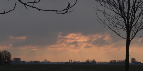 "Er Gaan alleen maar mooie luchten Boven Groningen"