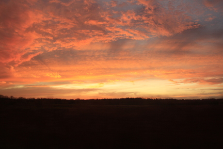 zonsondergang, belgie