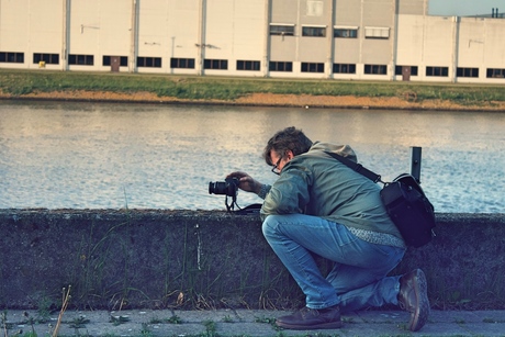 Fotograaf in de haven