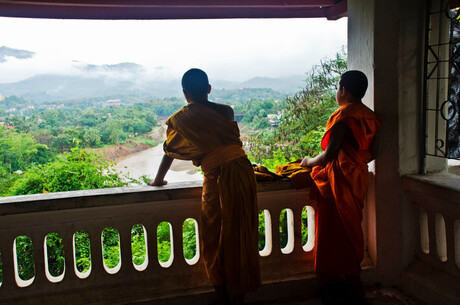 Monniken in Luang Prabang