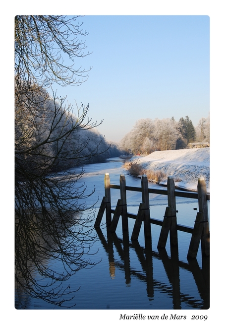 Apeldoorns kanaal in wintersfeer