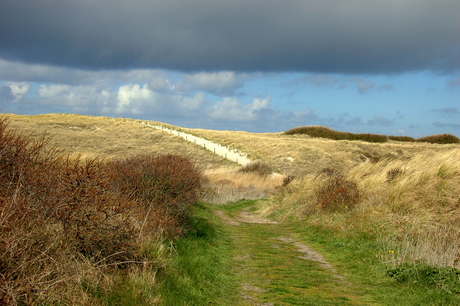 donkere lucht op Texel