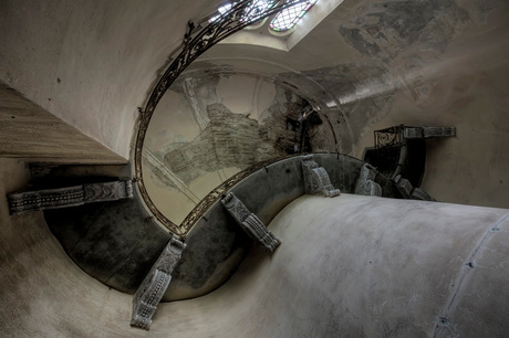 Recht omhoog in urbex-Italie