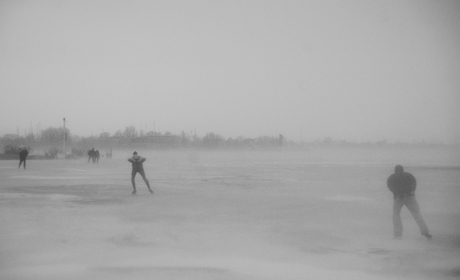 Schaatsen in de Sneeuwstorm