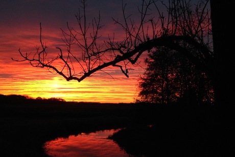 Zonsondergang Beetsterzwaag