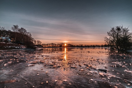 Zonsopkomst in Wageningen