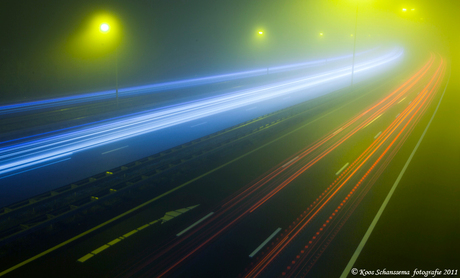 A4 in de avond mist(iek)